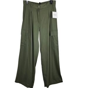 🌿 NWT Ellen Tracy Linen Blend High Rise Cargo Pants S